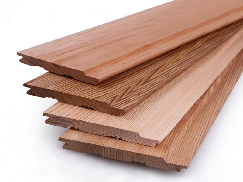 Paneles de pared exteriores de madera maciza