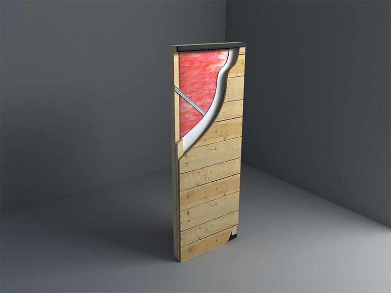 Paneles de pared con marco interior SPF