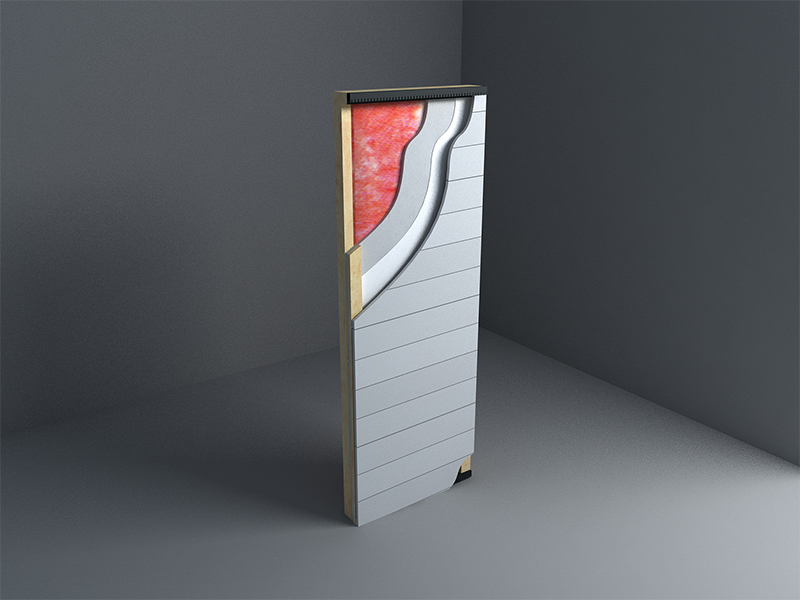 Paneles de pared con marco interior SPF