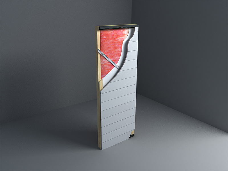 Paneles de pared con marco interior SPF